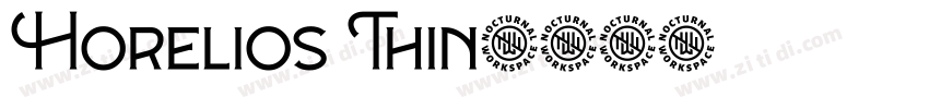 Horelios Thin字体转换